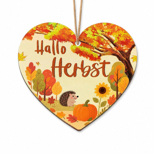Herbstdeko tür hallo herbst - herbstdeko,