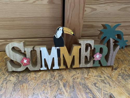Holzdeko schriftzug sommer - schriftzug,