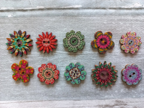 Knöpfe blumenknöpfe bunt - blumenknöpfe,