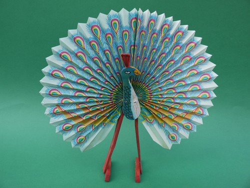 Fächer pfau blau - pfau, kinder