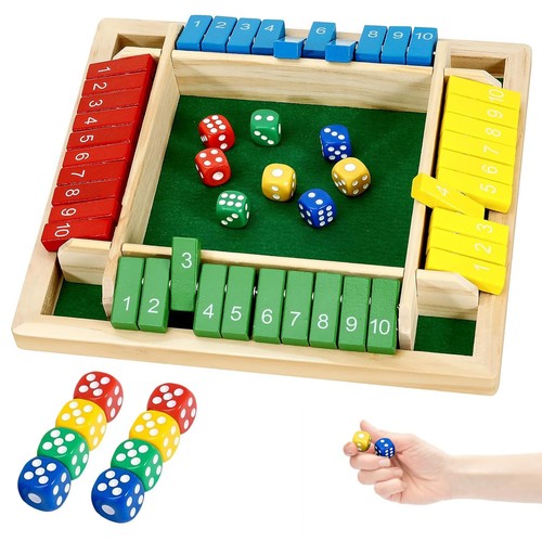 Bunt holz würfelspiel - bunt,