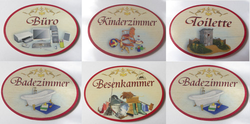Türschilder mit motiv bad - mit,