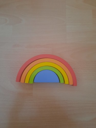 Kinder holz regenbogen - kinder,