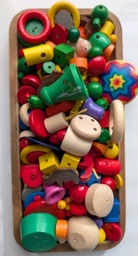Hess holzperlen bunt basteln - holzperlen,