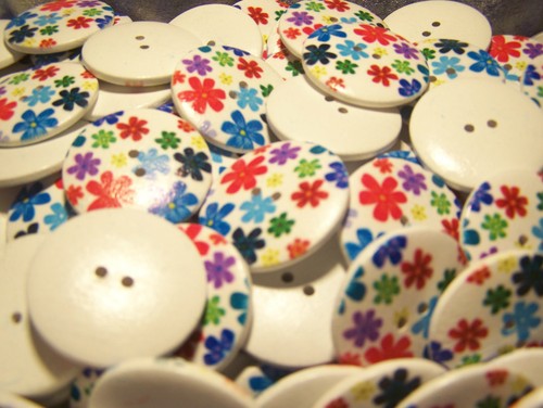Knöpfe 30mm blume - 30mm,